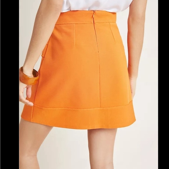 Maeve Orange Mini Skirt - Picture 2 of 9